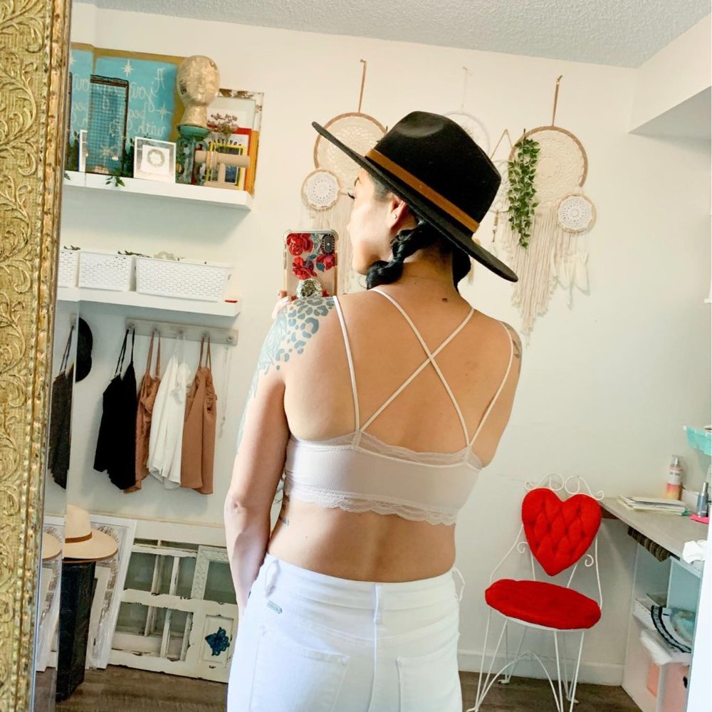 Blush Stretchy Bralette - Picture 2 of 3